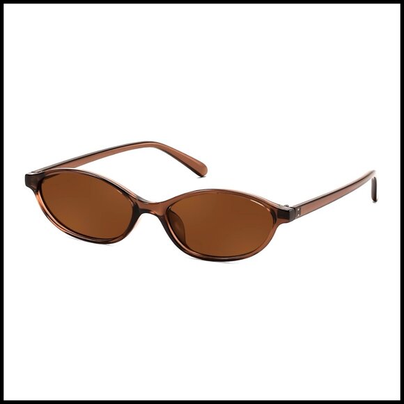 Retro Oval Cat Eye Sunglasses Lightweight UV400 Protection Women\'s Shades